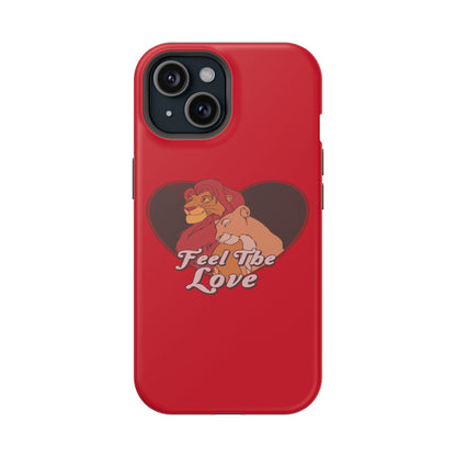 Impact-Resistant Phone Case, Cute Gift for Animal Lovers, Valentine's Day Present, Durable Phone Protection, Heart Design