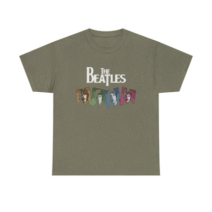 Retro Beatles Graphic Tee - Vintage Unisex Heavy Cotton T-Shirt, Music Lover Gift, 60s Inspired Fashion, Concert T-Shirt, Gift for Him/Her