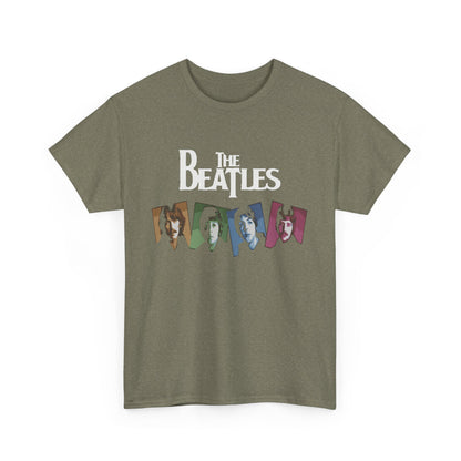 Retro Beatles Graphic Tee - Vintage Unisex Heavy Cotton T-Shirt, Music Lover Gift, 60s Inspired Fashion, Concert T-Shirt, Gift for Him/Her