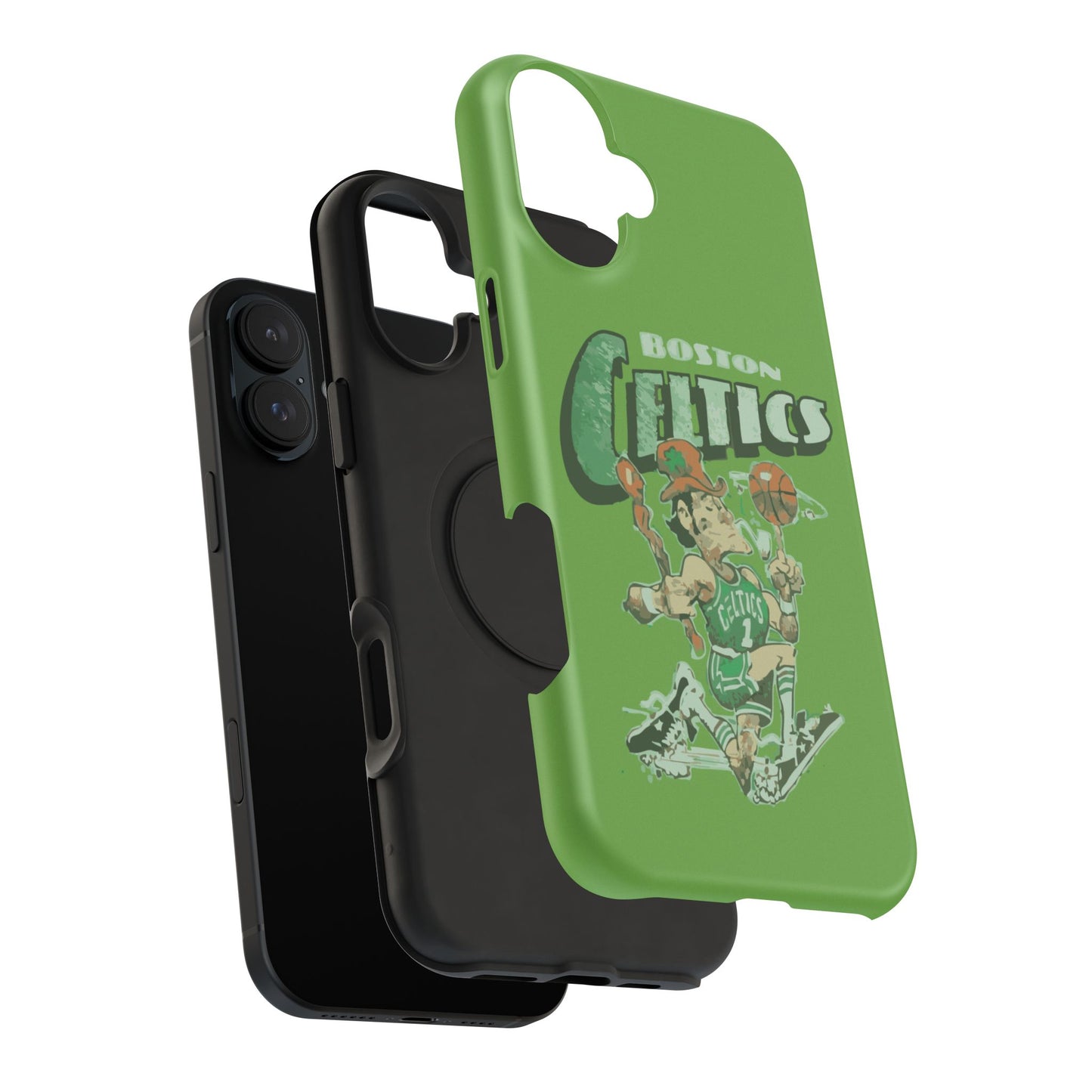Boston Celtics Impact-Resistant Phone Case, Basketball Phone Cover, Sports Fan Gift, Sturdy Phone Case, NBA Merchandise, Team Spirit Decor