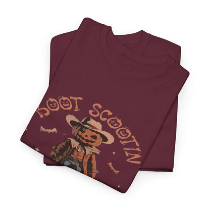 Spooky Cowboy Tee, Unisex Heavy Cotton T-Shirt, Halloween Costume, Fall Fashion, Fun Casual Wear, Gift for Friends, Boot Scootin' [...]