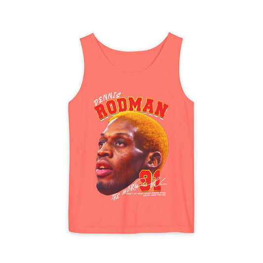 Dennis Rodman Vintage Tank Top, Unisex Graphic Tee, Sports Apparel, Summer Wear, Basketball Fan Gift
