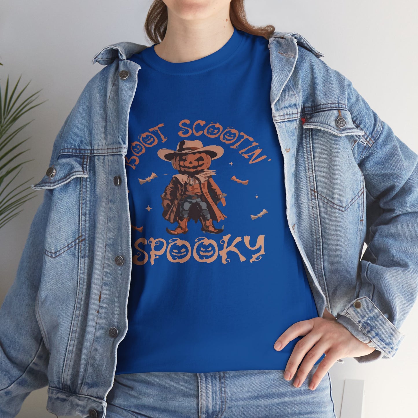 Spooky Cowboy Tee, Unisex Heavy Cotton T-Shirt, Halloween Costume, Fall Fashion, Fun Casual Wear, Gift for Friends, Boot Scootin' [...]