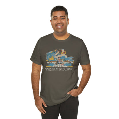 Tennessee Vintage Graphic Tee, Unisex Jersey Short Sleeve T-Shirt, Souvenir Shirt, Vacation Wear, Gift for Travelers, Retro Tee