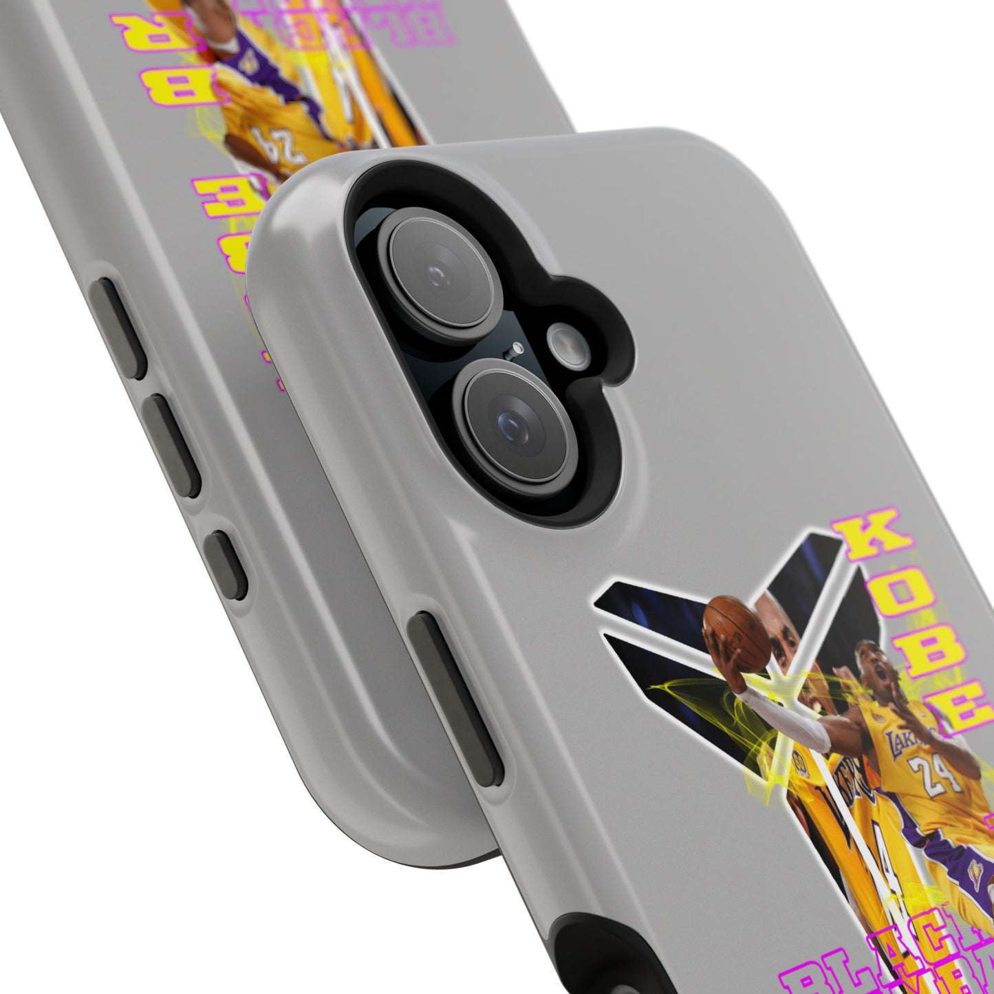 Impact-Resistant Phone Case — Bold Retro Basketball Graphic