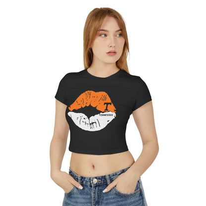 Stylish Tennessee Vols Women's Baby Tee with Lip Print