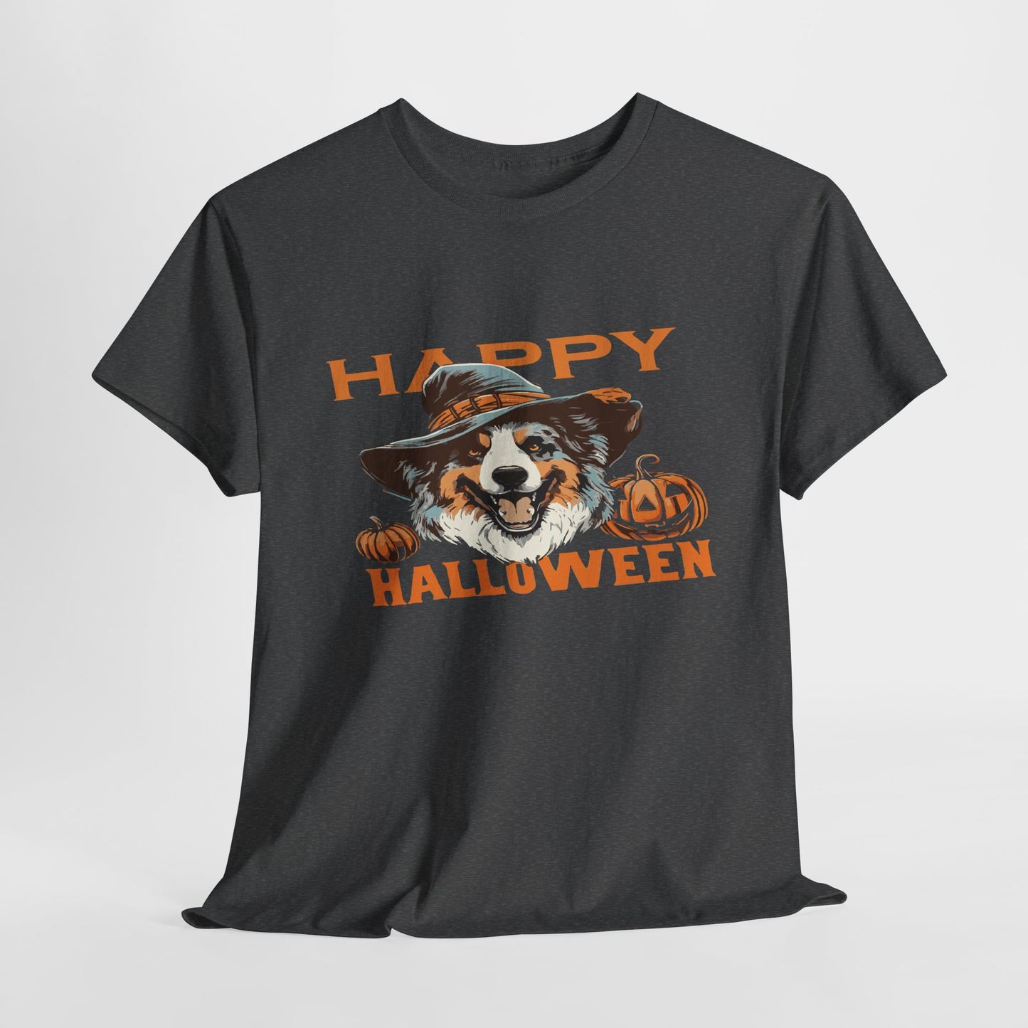 Halloween Dog Graphic Tee, Unisex T-Shirt, Spooky Pet Shirt, Fall Apparel, Trick or Treat Top