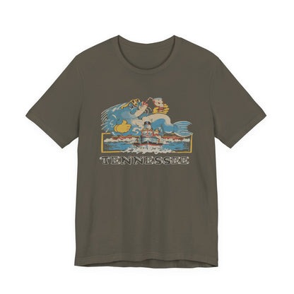 Tennessee Vintage Graphic Tee, Unisex Jersey Short Sleeve T-Shirt, Souvenir Shirt, Vacation Wear, Gift for Travelers, Retro Tee