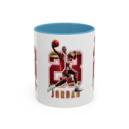 Michael Jordan Accent Coffee Mug - 11oz & 15oz - Perfect Gift for Sports Fans, Collectors, Basketball Lovers, Unique Gift Idea