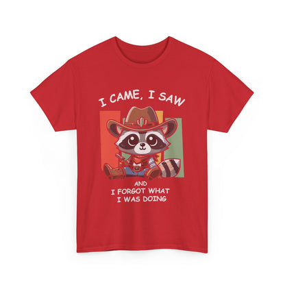 Fun Raccoon Graphic Tee, Cute Funny Animal T-Shirt, Unique Gift, Unisex Cotton Tee, Casual Wear, Birthday Gift, Humor Shirt