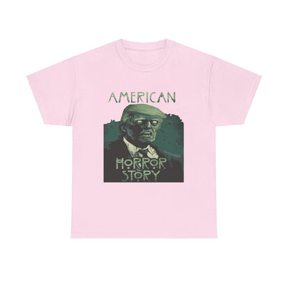 American Horror Story Unisex Heavy Cotton Tee, Horror Fan Gift, Graphic Tee, Halloween Costume, TV Show Merch