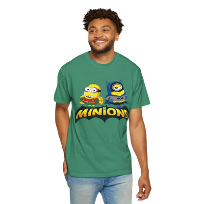 Minions Superhero Unisex T-shirt, Fun Gift for Kids, Cartoon Apparel, Birthday Party Outfit, Family Movie Night Wear