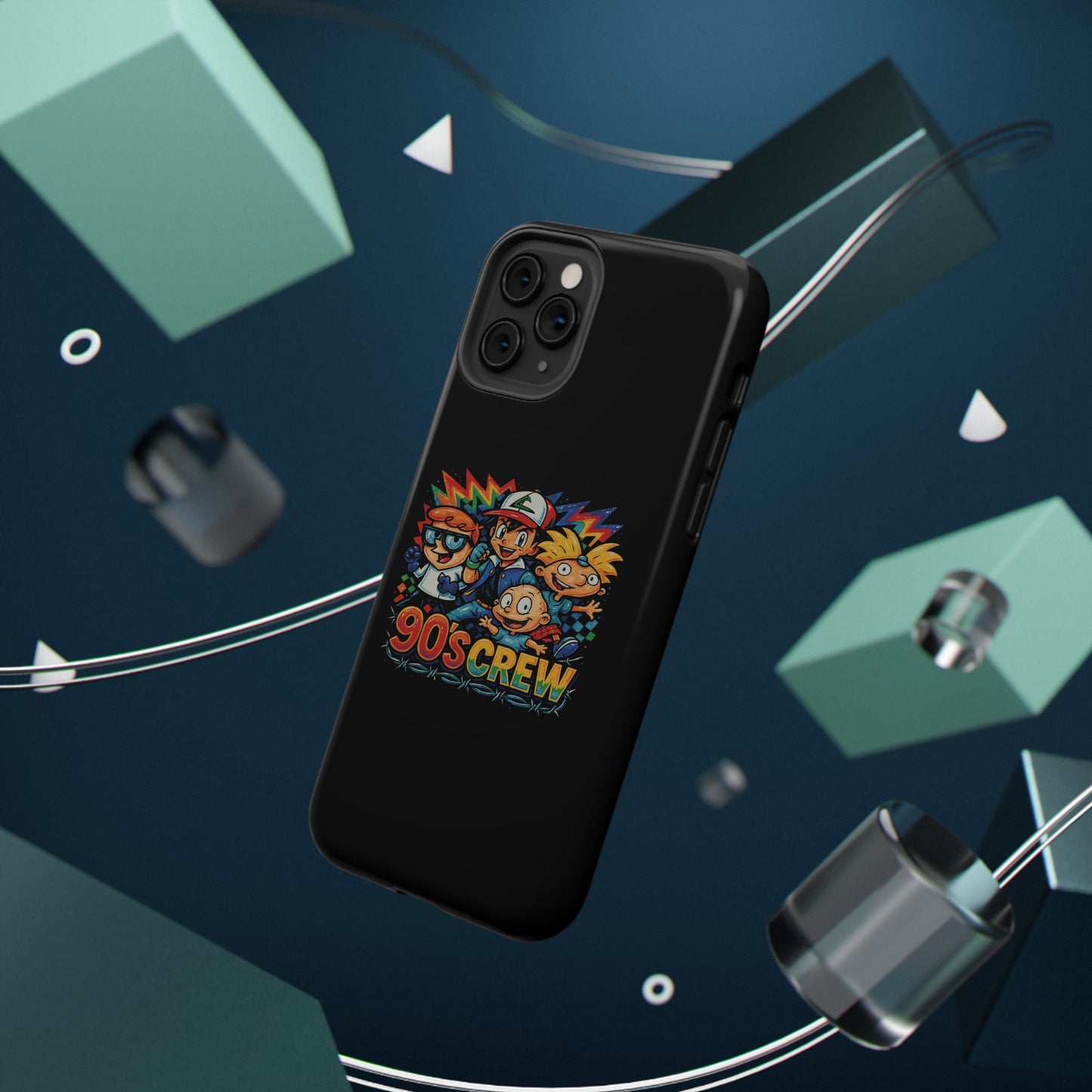90s Crew Impact-Resistant Phone Case — Retro Cartoon Gamer Design