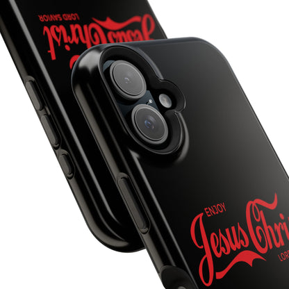 Impact-Resistant Phone Case: Enjoy Jesus Christ Lord Savior, Christian Gift, Durable Protection, Faith-Based Accessory, Holiday Gift