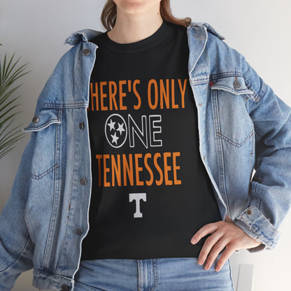 Tennessee Pride Tee, Unisex Heavy Cotton Tee, Tennessee Fans Gift, College Sports Apparel, Casual Everyday Wear, State Pride Shirt