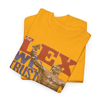 Unisex Cotton Tee with 'In Lex We Trust' Design, Casual Wear, Gift for Him/Her, Birthday, Independence Day, Patriotic Apparel