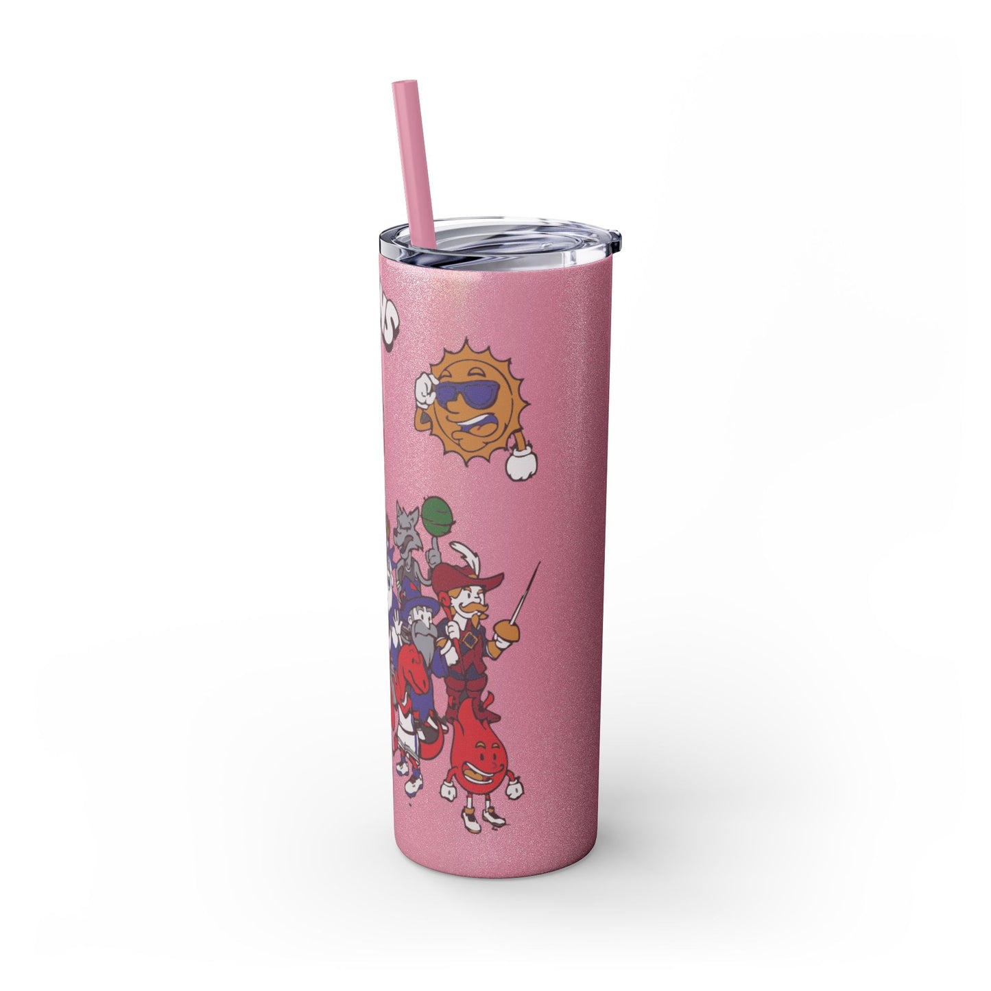 NBA Toons Skinny Tumbler with Straw, 20oz - Stylish Drinkware for Sports Fans, Gift for Birthdays, Holidays, Basketball Lovers, Fun [...]