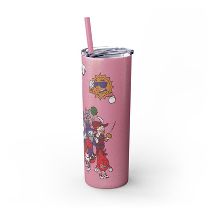 NBA Toons Skinny Tumbler with Straw, 20oz - Stylish Drinkware for Sports Fans, Gift for Birthdays, Holidays, Basketball Lovers, Fun [...]