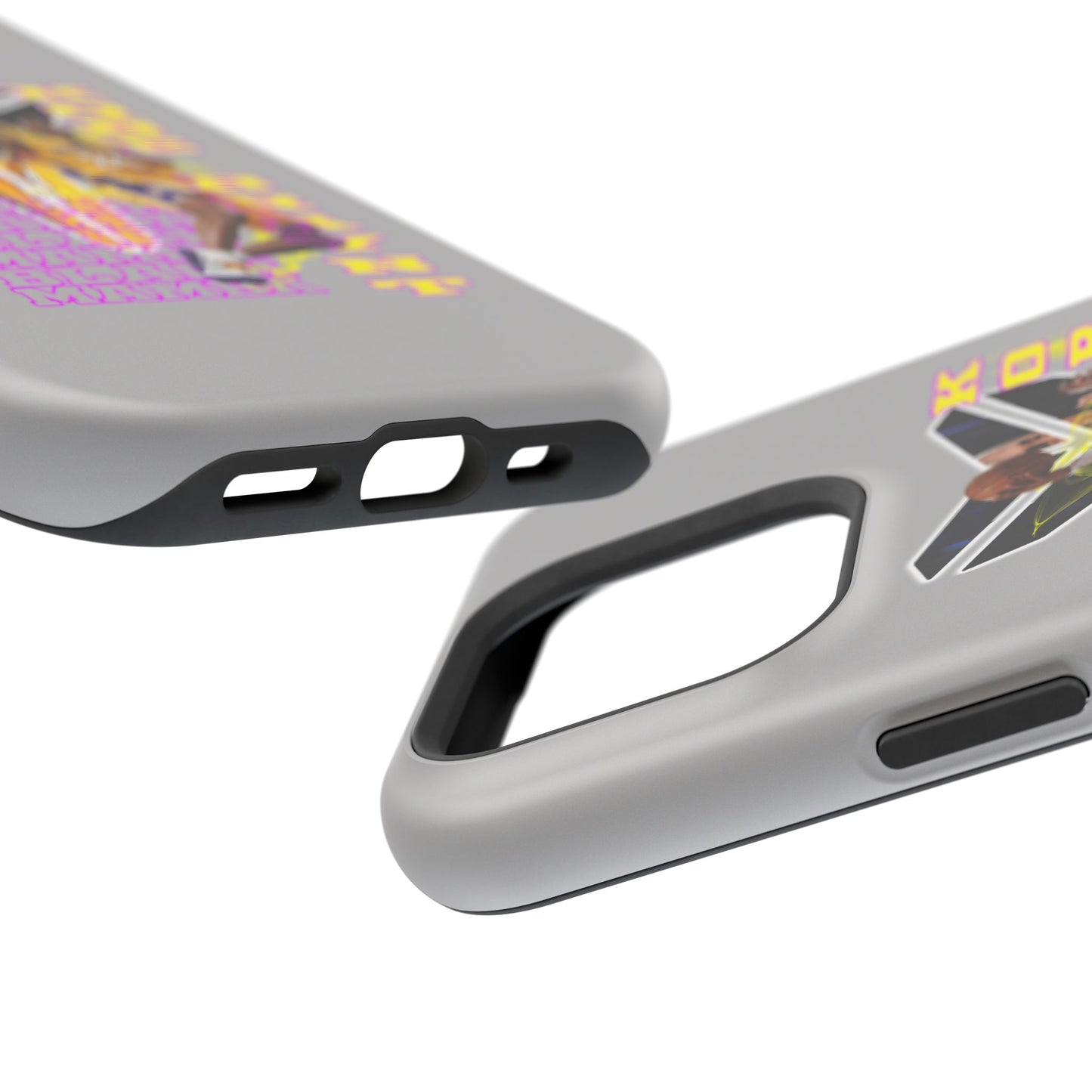Impact-Resistant Phone Case — Bold Retro Basketball Graphic