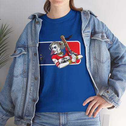 Unisex Baseball Graphic Tee - Harley Quinn DC Casual Wear for Sports Lovers
