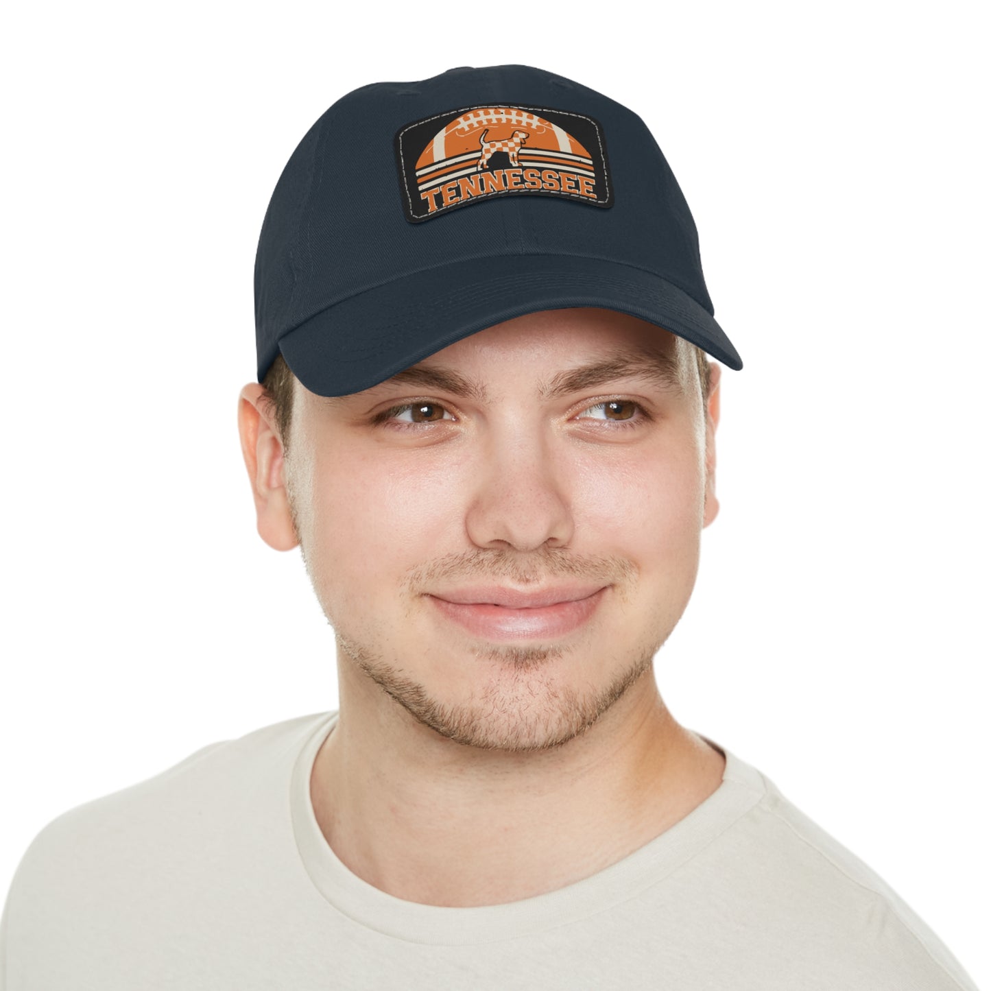 Tennessee Dad Hat with Leather Patch, Casual Hat, Sports Cap, Gift for Dads, Outdoor Hat, Summer Accessory