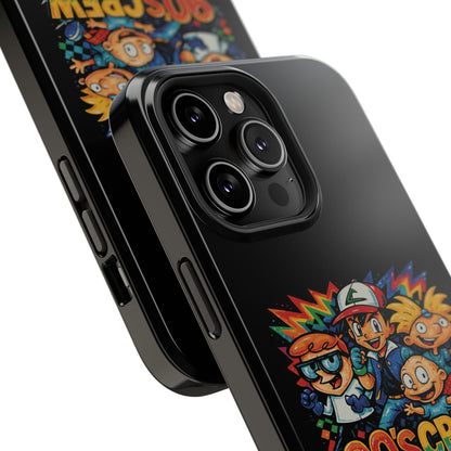 90s Crew Impact-Resistant Phone Case — Retro Cartoon Gamer Design