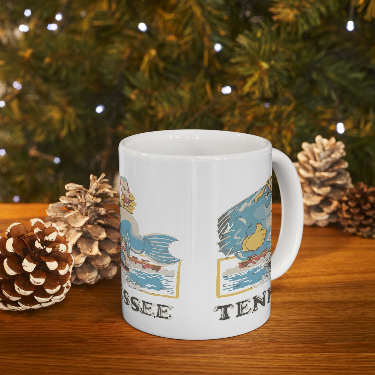 Vintage Tennessee Ceramic Mug, Retro Mug, Tennessee Gifts, Coffee Cup, Souvenir Drinkware, Gift for Travelers