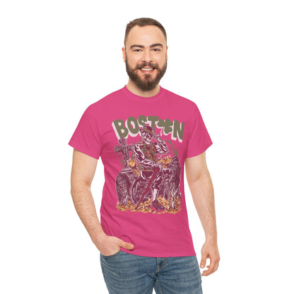 Boston Graphic Tee, Unisex Heavy Cotton T-Shirt, Vintage Boston Shirt, Irish Pride Apparel, St. Patrick's Day Gift, Casual Wear