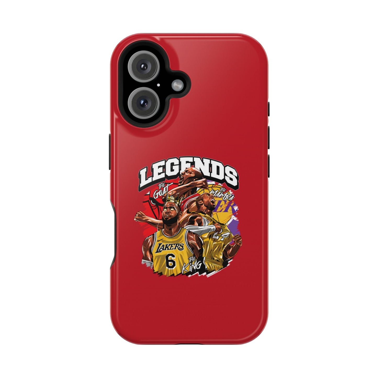 Legends Basketball Graphic Phone Case — Impact-Resistant iPhone Cover