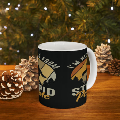 Funny Bigfoot Coffee Mug - Hiding from Stupid People - Gift for Sasquatch Lovers, Humor Mug, Office Coffee Cup, Unique Gift, Laughs [...]