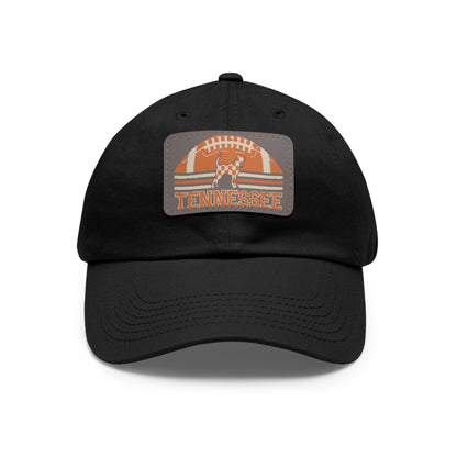 Tennessee Dad Hat with Leather Patch, Casual Hat, Sports Cap, Gift for Dads, Outdoor Hat, Summer Accessory