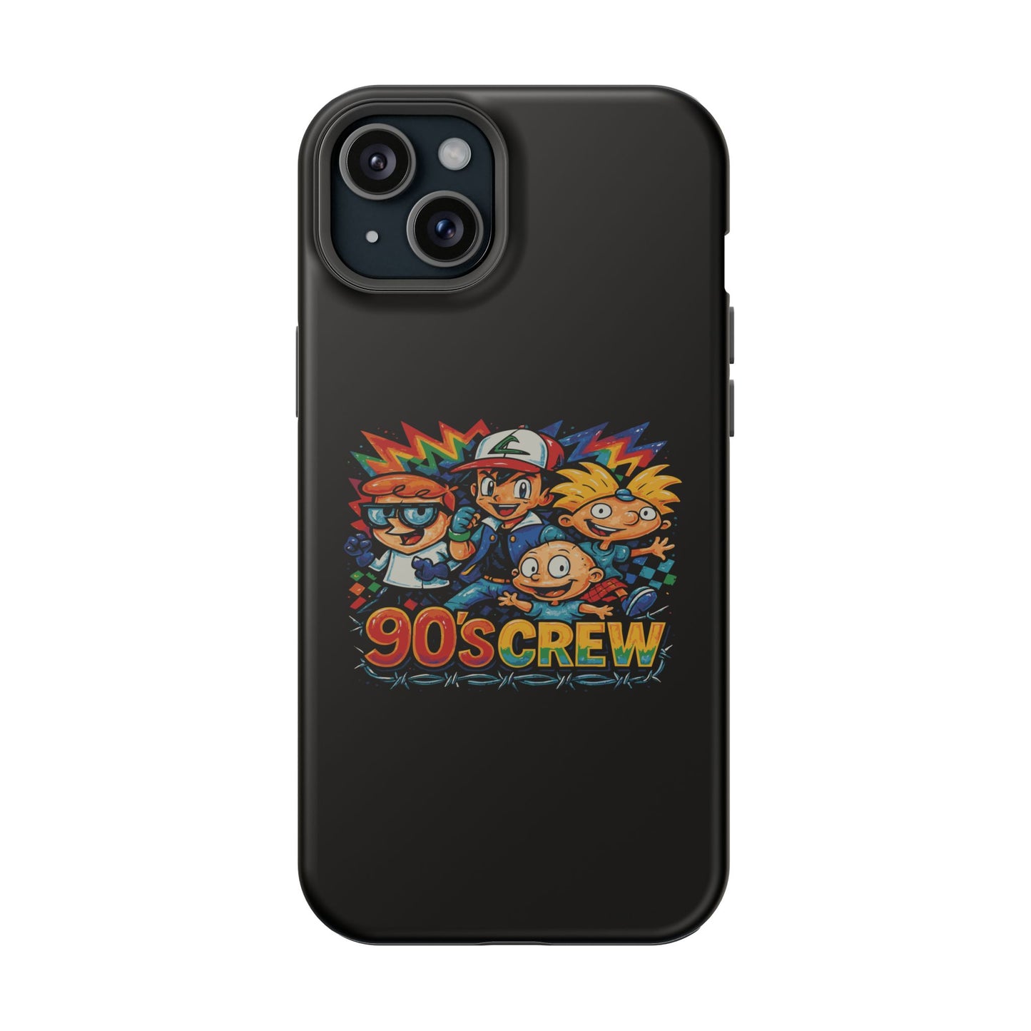 90s Crew Impact-Resistant Phone Case — Retro Cartoon Gamer Design