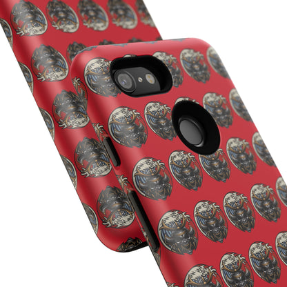 Bold Phone Case, Tough Phone Cover, Red Phone Protector, Unique Gift for Him/Her, Trendy Tech Accessory