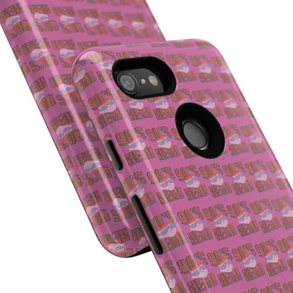 90s Vibe Phone Case, Retro Tough Cases, Gift for Nostalgia Lovers, Durable Phone Covers, 90s Themed Accessories
