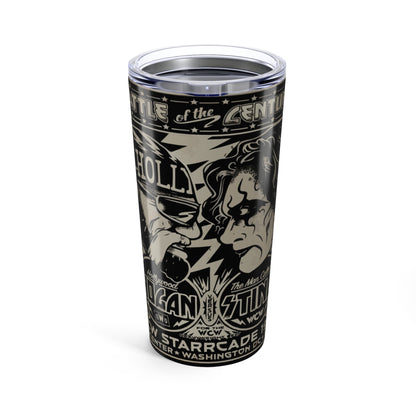 Tumbler 20oz Vintage Battle Hulk vs Sting WCW Wrestling Fans