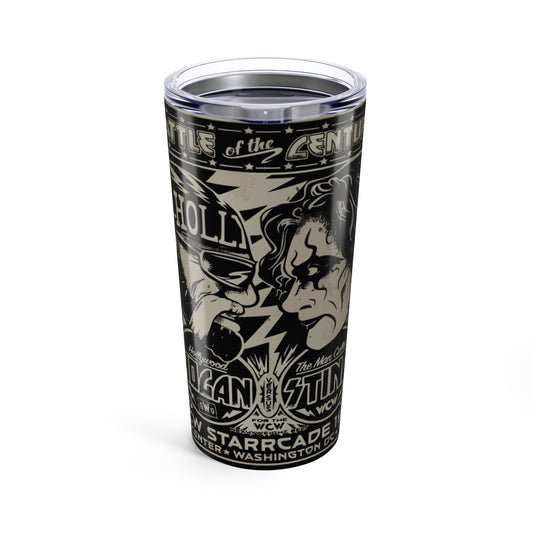 Tumbler 20oz Vintage Battle Hulk vs Sting WCW Wrestling Fans