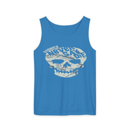 Cool Skull Graphic Tank Top, Unisex Summer Tee, Beachwear, Festival Outfit, Casual Wear, Graphic Apparel