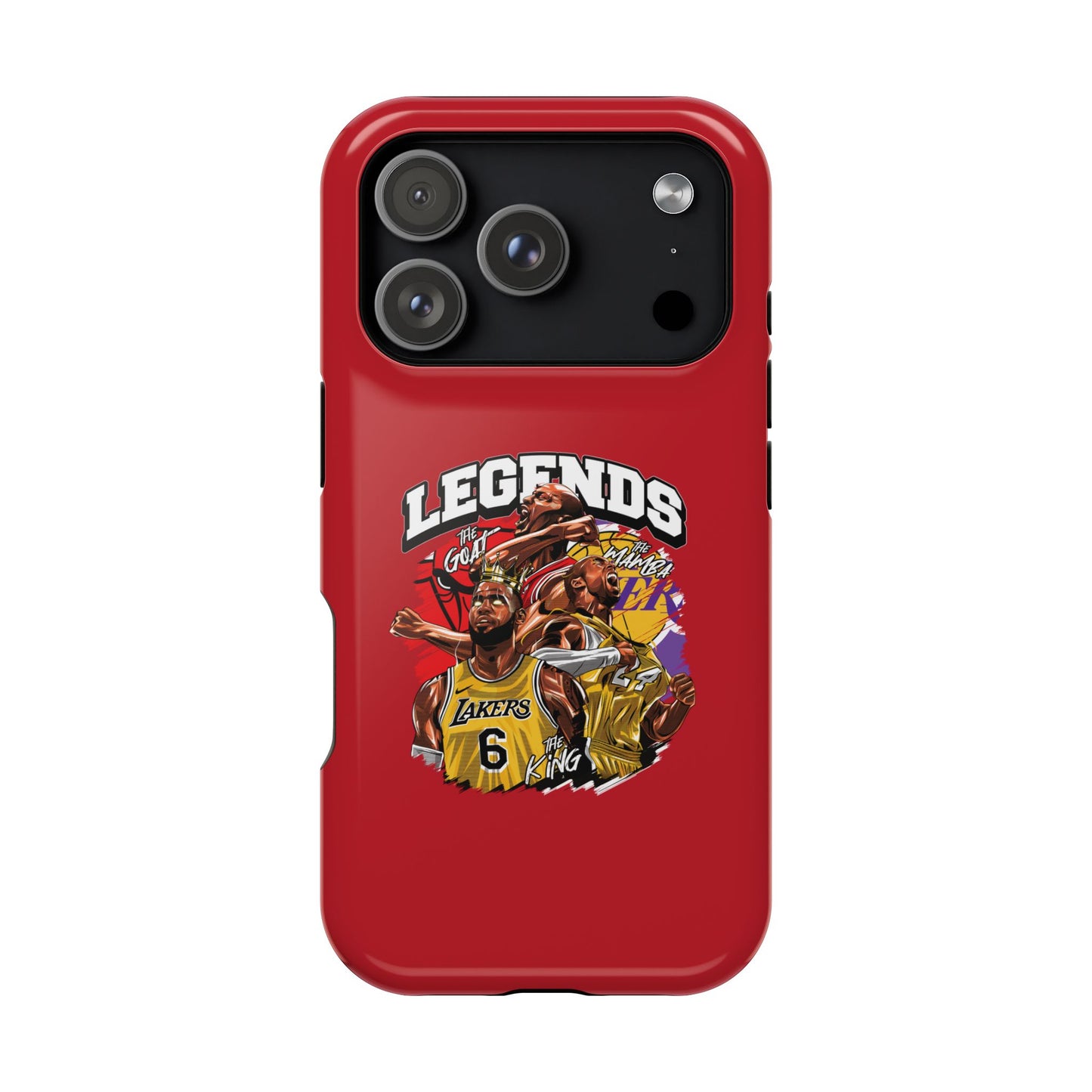 Legends Basketball Graphic Phone Case — Impact-Resistant iPhone Cover