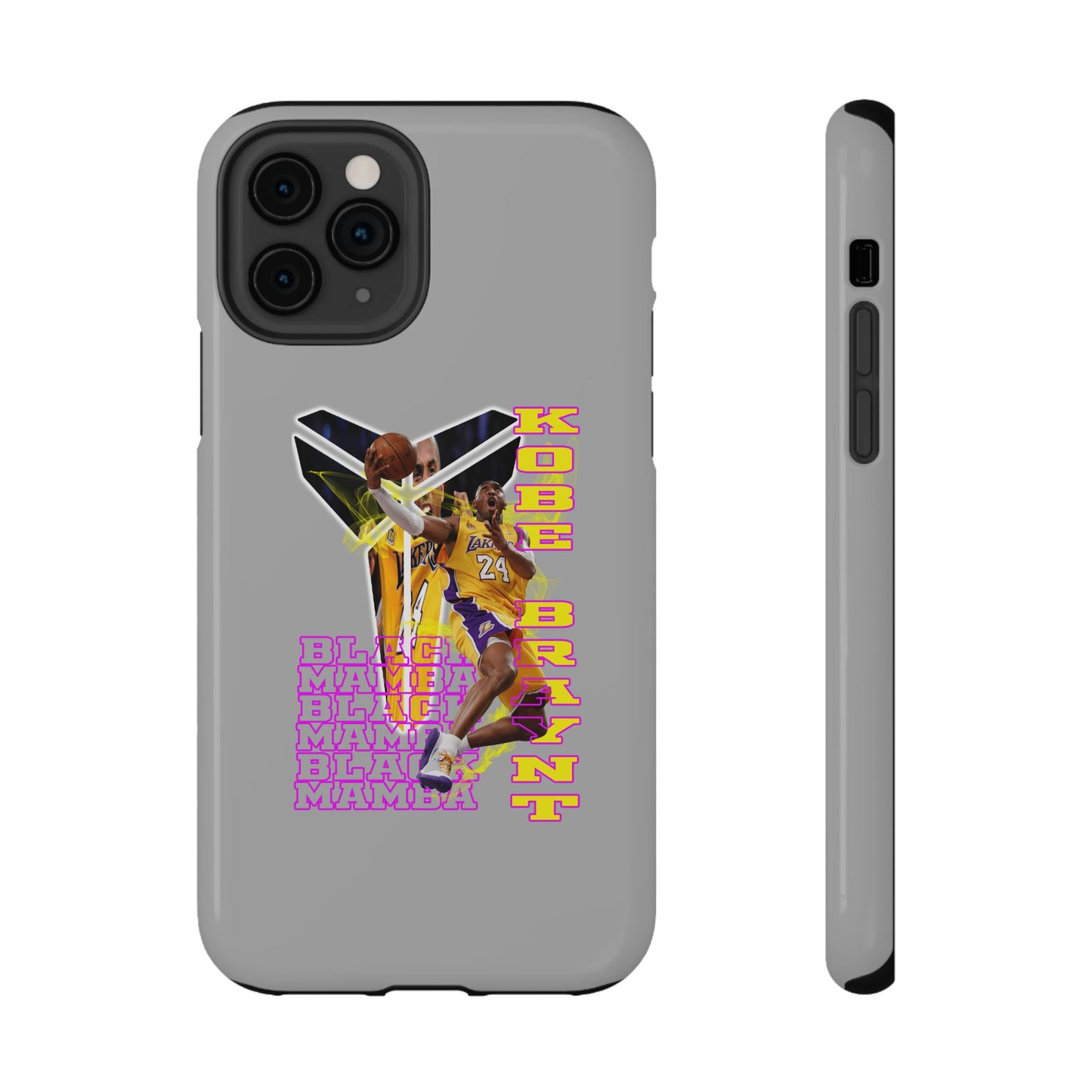 Impact-Resistant Phone Case — Bold Retro Basketball Graphic