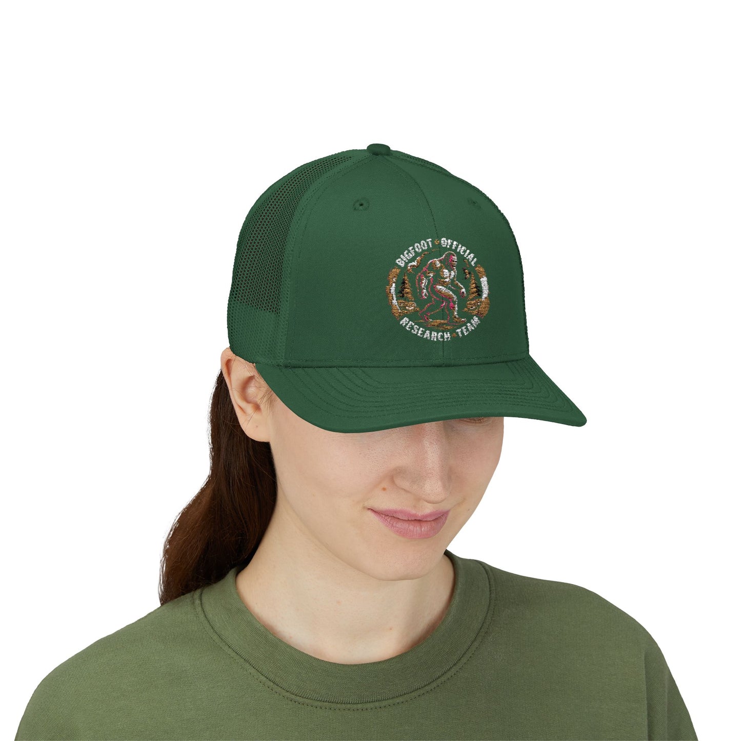 Bigfoot Research Snapback Trucker Cap - Stylish Outdoor Adventure Hat for Him