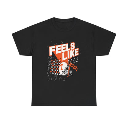 Unisex Heavy Cotton Tee - 'Feels Like' Retro Football Tee, Casual Style, Game Day Shirt, Gift for Sports Fans, Outdoor Activities