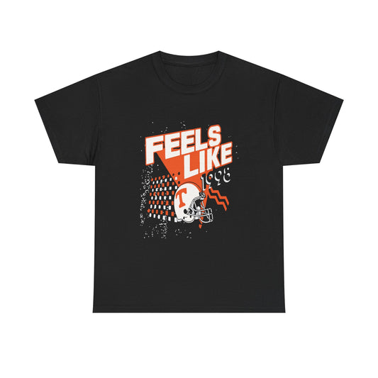 Unisex Heavy Cotton Tee - 'Feels Like' Retro Football Tee, Casual Style, Game Day Shirt, Gift for Sports Fans, Outdoor Activities