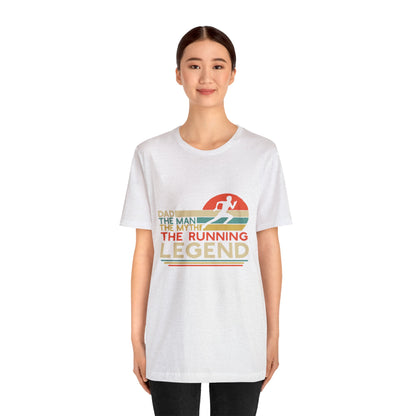 The man. The Myth, The Runner Unisex Jersey Short Sleeve Tee