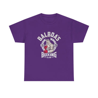 Balboa's Boxing Club Unisex Heavy Cotton Tee - Vintage Sports Shirt, Gym Apparel, Boxing Fan Gear, Fitness Gift, Casual Wear
