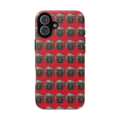 Bold Phone Case, Tough Phone Cover, Red Phone Protector, Unique Gift for Him/Her, Trendy Tech Accessory