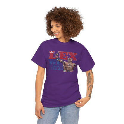 Unisex Cotton Tee with 'In Lex We Trust' Design, Casual Wear, Gift for Him/Her, Birthday, Independence Day, Patriotic Apparel
