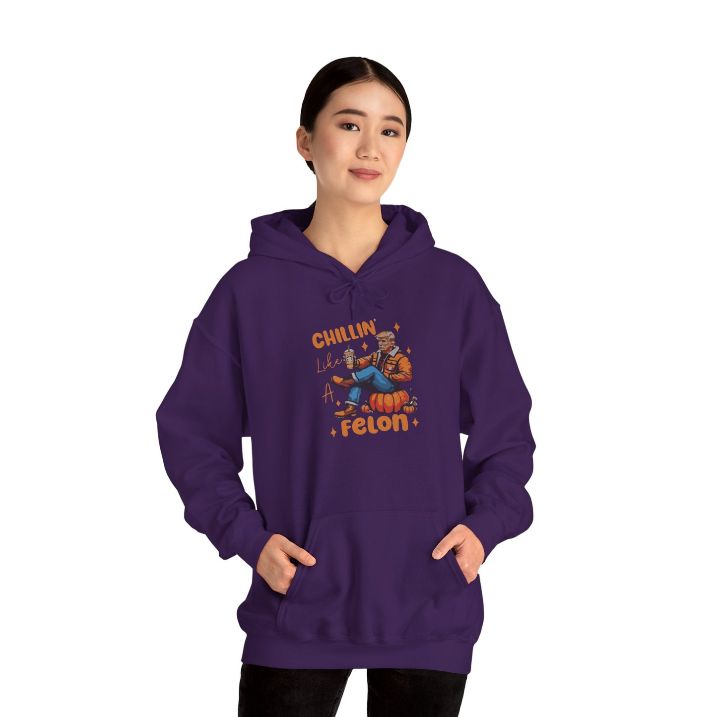 Chillin' Like a Felon Hoodie - Cozy Unisex Sweatshirt for Fall Celebrations