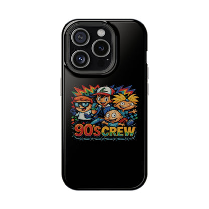 90s Crew Impact-Resistant Phone Case — Retro Cartoon Gamer Design