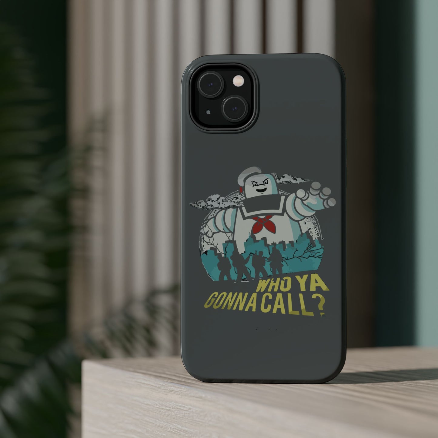 Ghostbuster-Inspired Tough Phone Case - Who Ya Gonna Call? - Perfect for Fans, Gift for Halloween, Geeky Accessories, Durable Protection