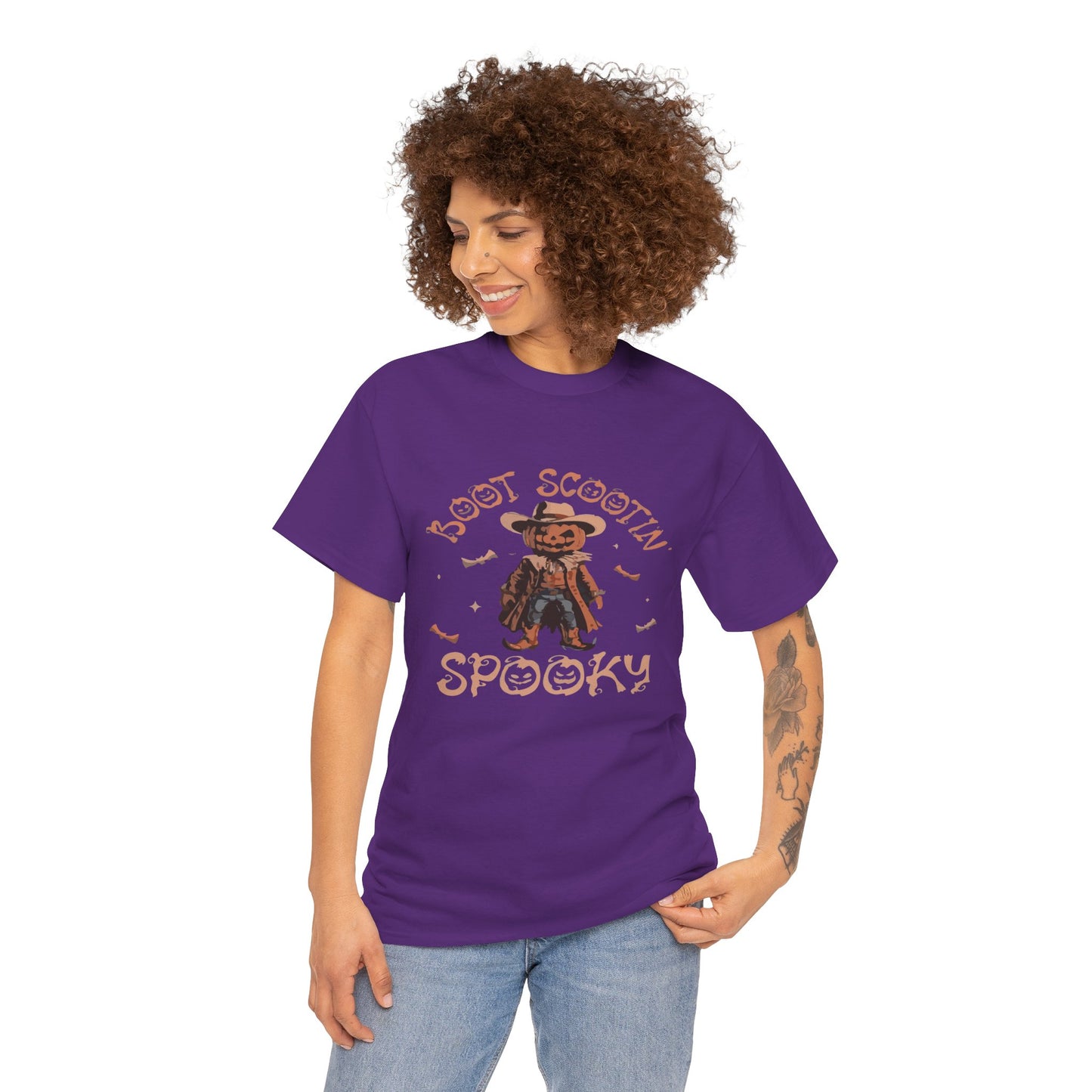 Spooky Cowboy Tee, Unisex Heavy Cotton T-Shirt, Halloween Costume, Fall Fashion, Fun Casual Wear, Gift for Friends, Boot Scootin' [...]